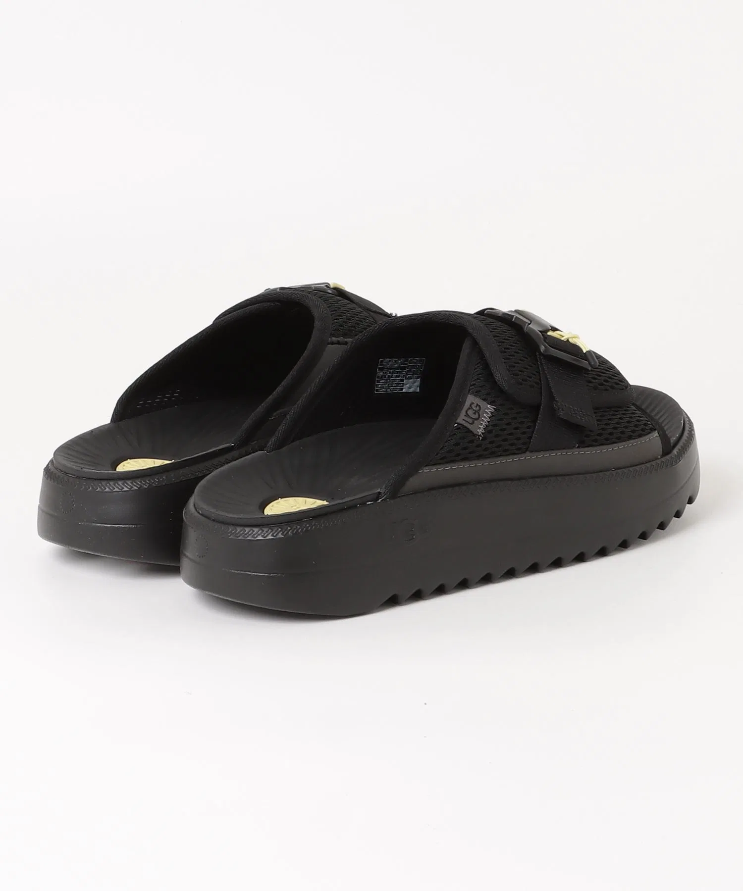 Мужские сандалии UGG Maxxer Slide 2.0 на толстой подошве, зелёные — фото 3