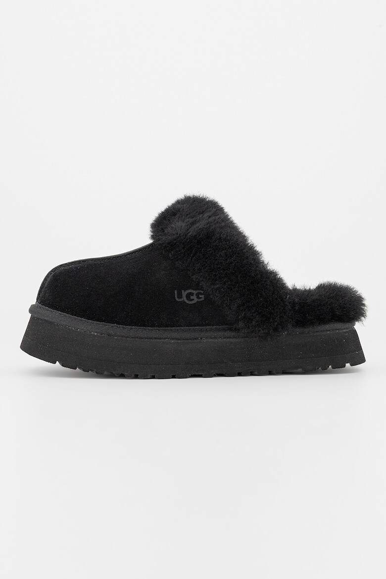 

Домашние замшевые тапочки Discette на шерстяном вате Ugg, черный