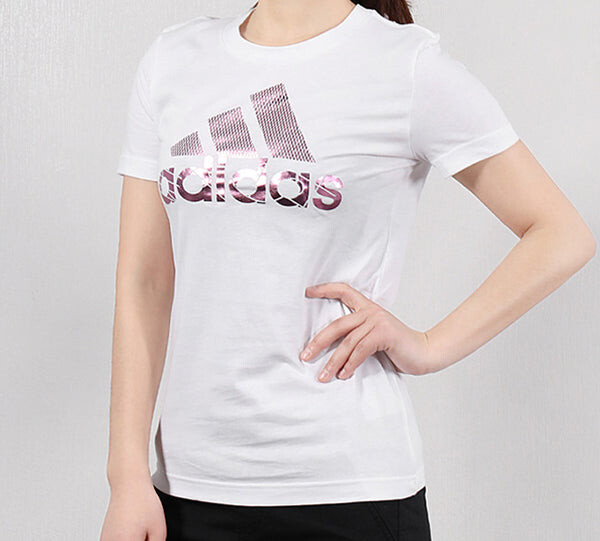 Футболка bos фольга футболка короткий рукав Adidas, белый — фото 4