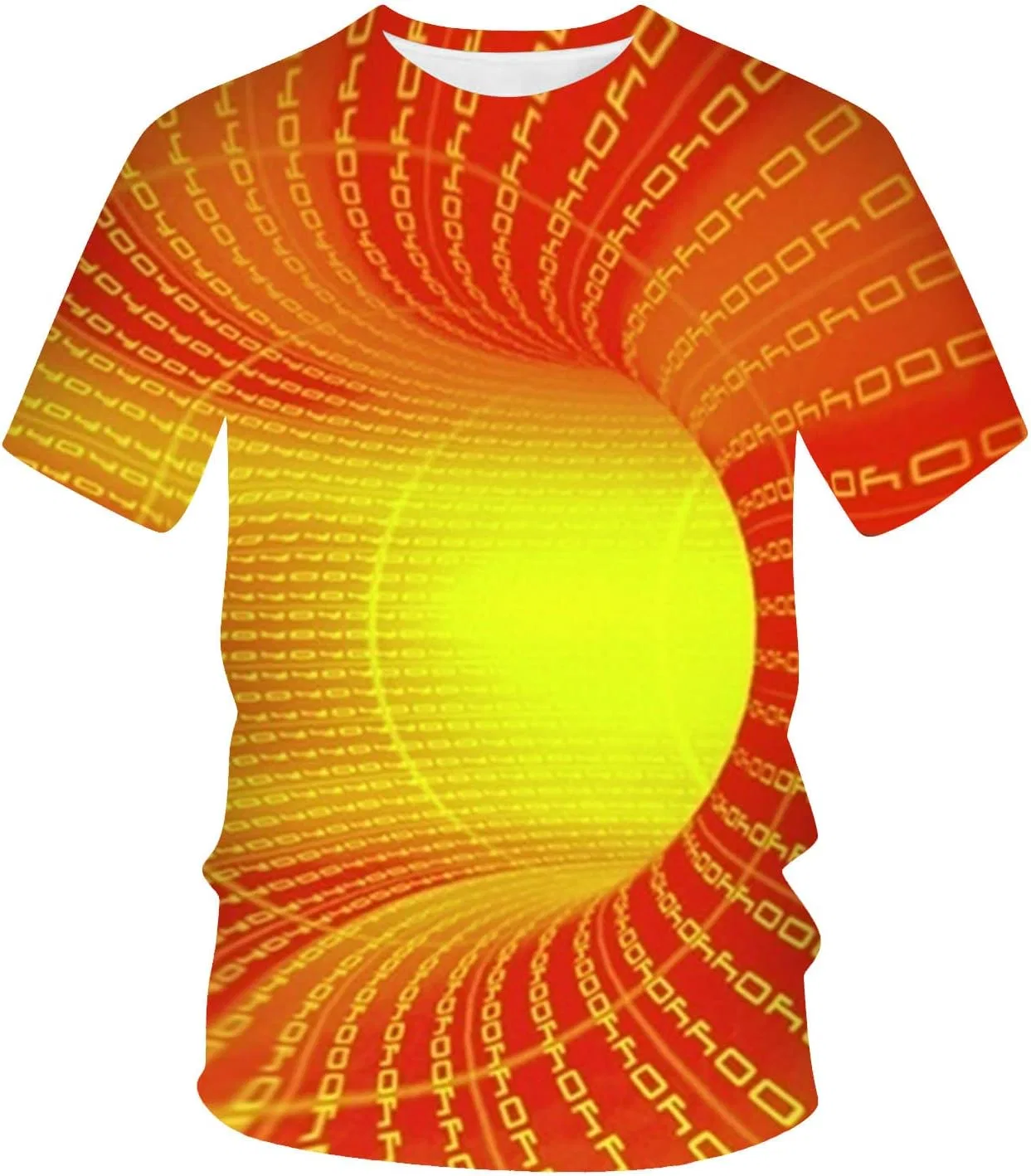 Футболка с принтом Mesh, Generic, X-722 Burnt Orange — фото 4