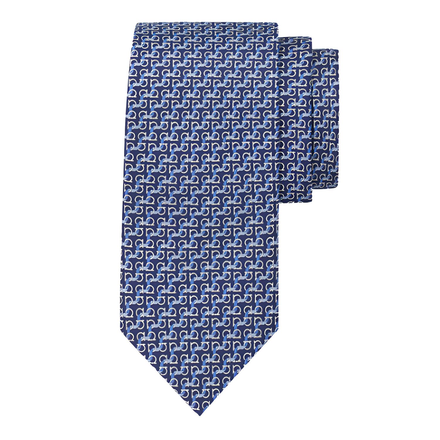 

Ferragamo Шелковый галф с парусником, Blue
