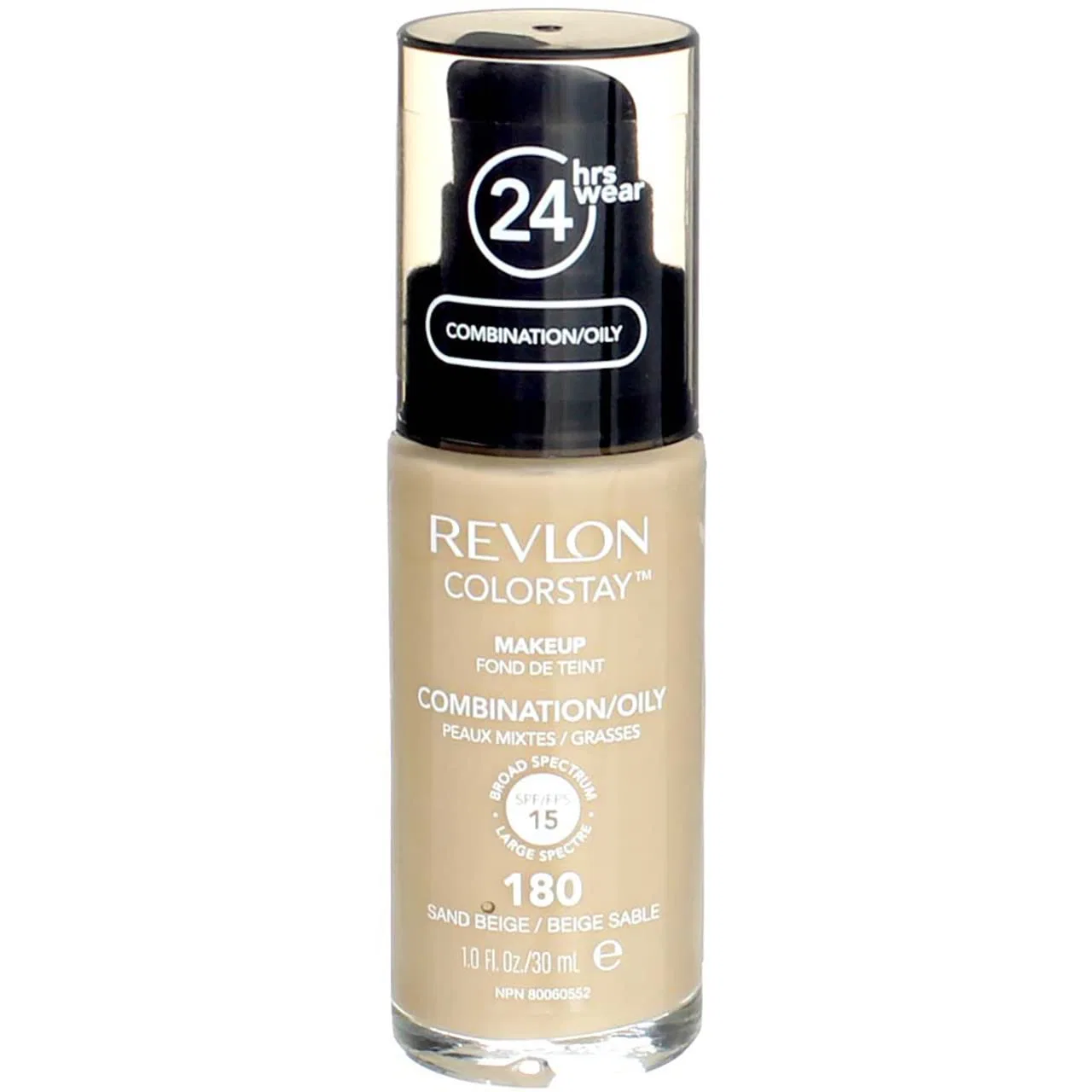 Тональная основа «Colorstay Makeup» для комбинированной/жирной кожи, оттенок 180 Sand/Beige от Revlon Revlon, Beige — фото 2