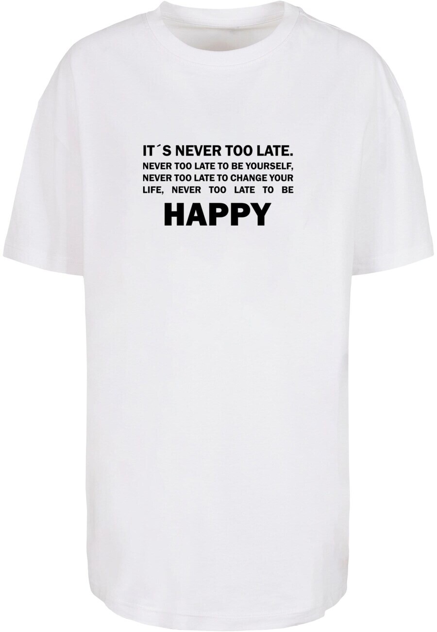 

Футболка Merchcode NEVER TOO LATE, белый