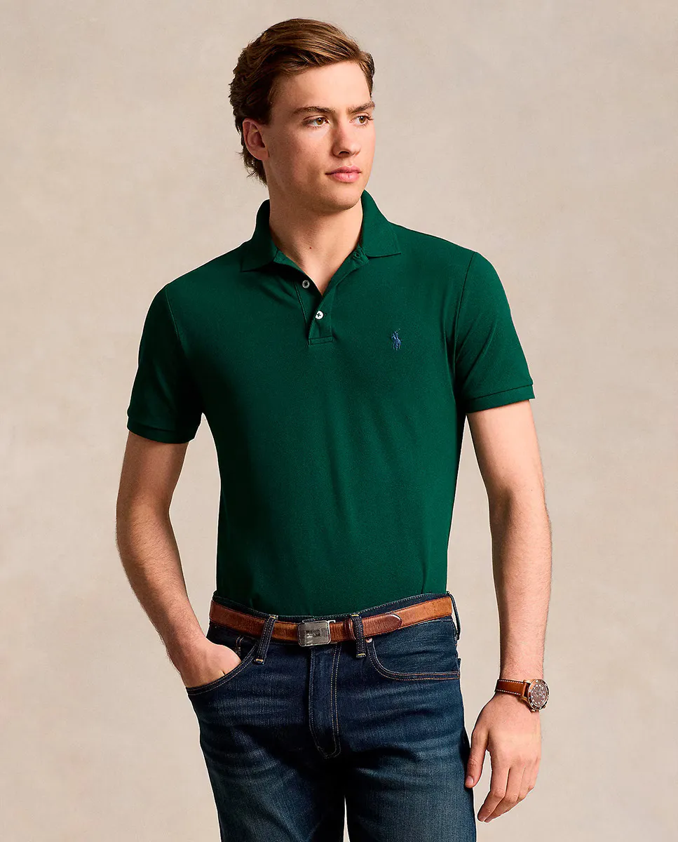 

Мужская рубашка-поло стрейч стандартного кроя Polo Ralph Lauren, зеленый