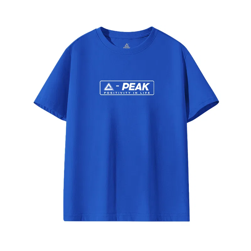 Футболка детская PEAK Royal Blue/PK Cut-Out Rectangle White