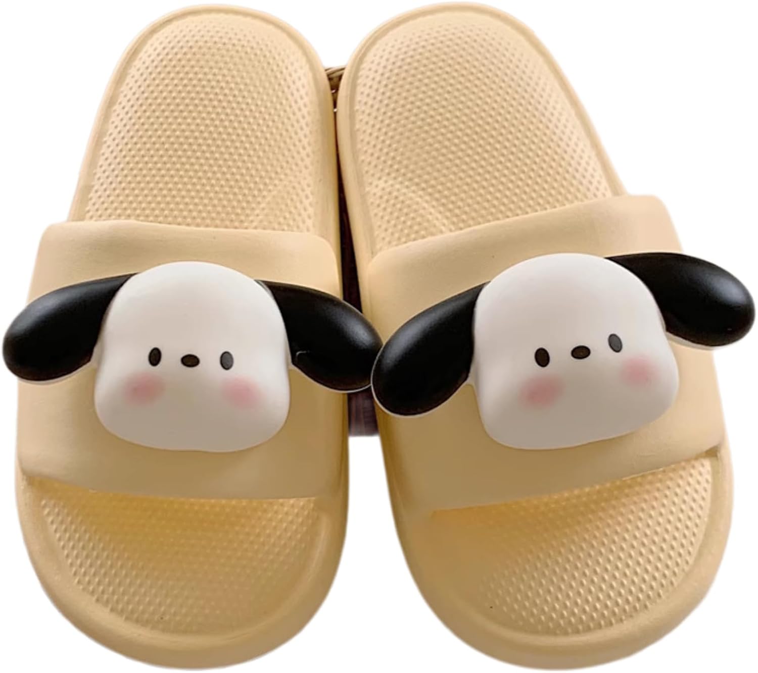 

Унисекс милые мультяшные шлепанцы с собакой для женщин и мужчин, тапочки для дома и улицы, для пляжа, бассейна и душа Ypnmr, желтый