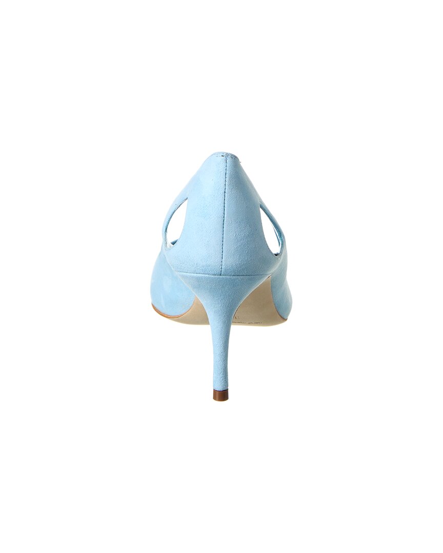 Туфли-лодочки Manolo Blahnik Toplaca 70 Suede, синий — фото 3