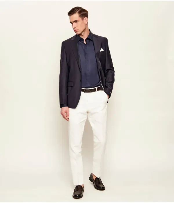 Футболка H-HANK-K-PARTY-261 slim fit Boss, темно-синий — фото 2