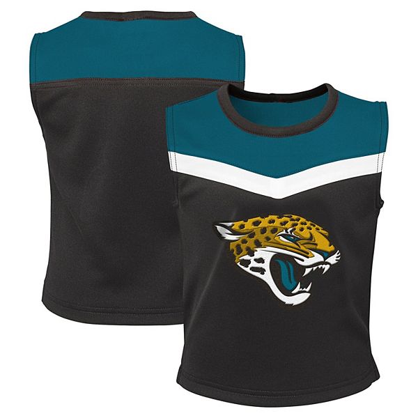 Детский двухкомпонентный набор для черлидинга teal jacksonville jaguars spirit Outerstuff — фото 2