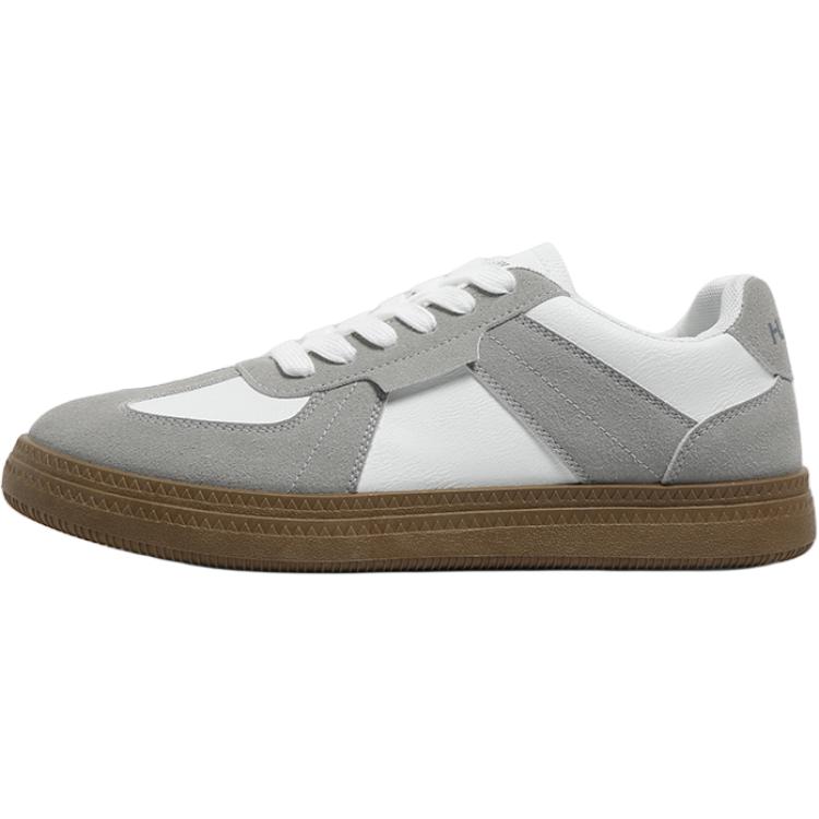 

HUANQIU Нескользящие износостойкие низкие кроссовки для скейтбординга, мужские, белые, серые