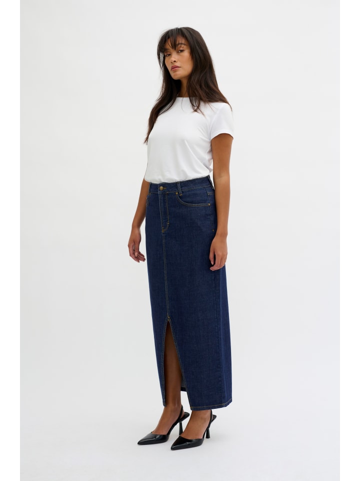 

Юбка длиной до колена My Essential Wardrobe, цвет dark blue un-wash