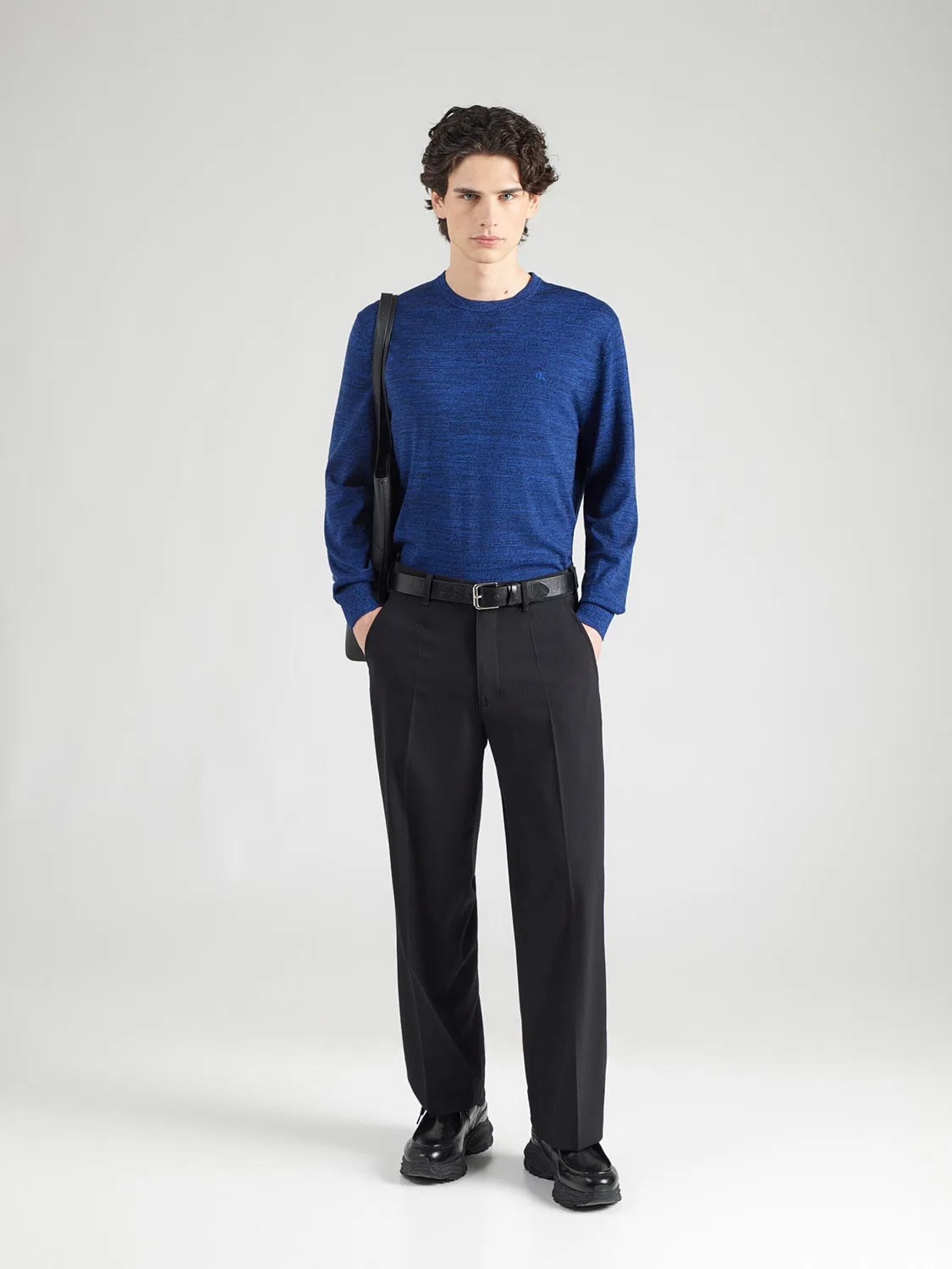 Свитер Calvin Klein Regular, кобальтово-синий — фото 4