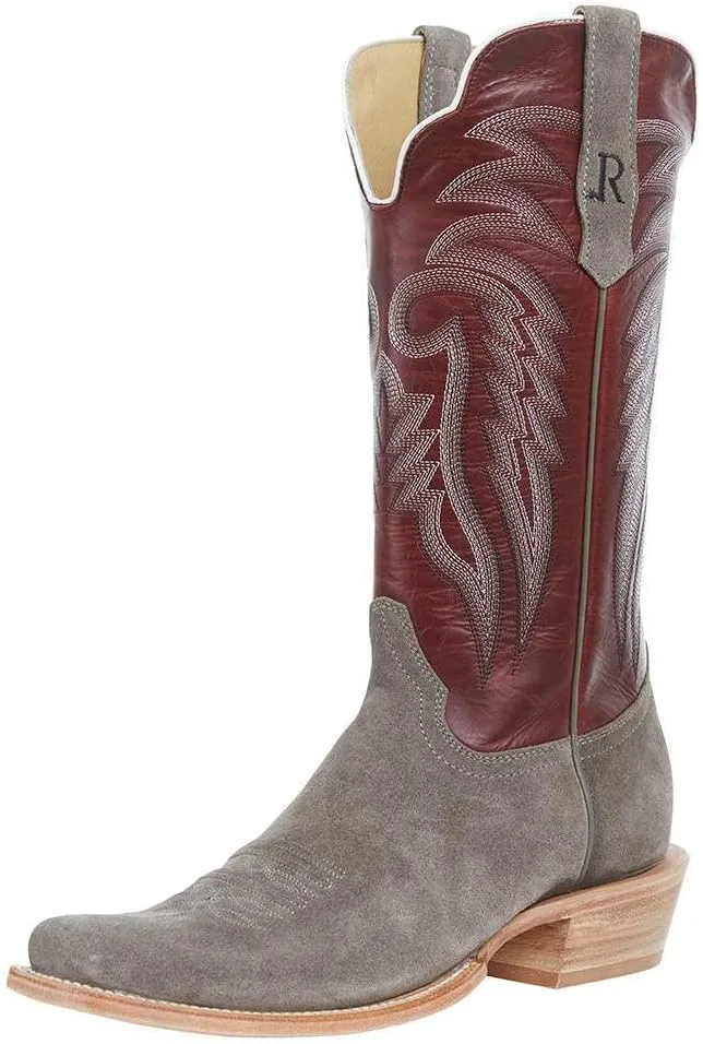 

Мужские ботинки Charcoal Roughout 13" Dark Cherry Top Cutter Toe R. Watson Boots