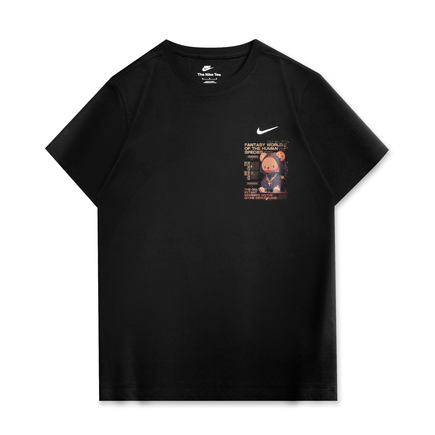 

Nike Спортивная футболка унисекс черная, Черный, Nike Спортивная футболка унисекс черная