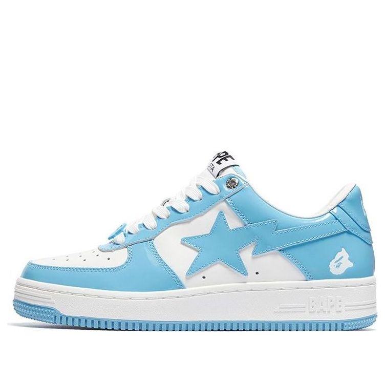 

Кроссовки A BATHING APE Bape Sta Patent Leather 'White Blue ', синий