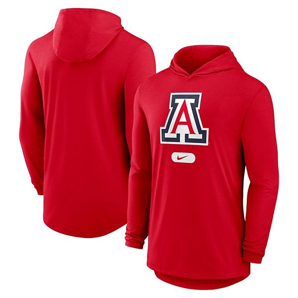 

Мужская красная футболка с длинным рукавом arizona wildcats Nike