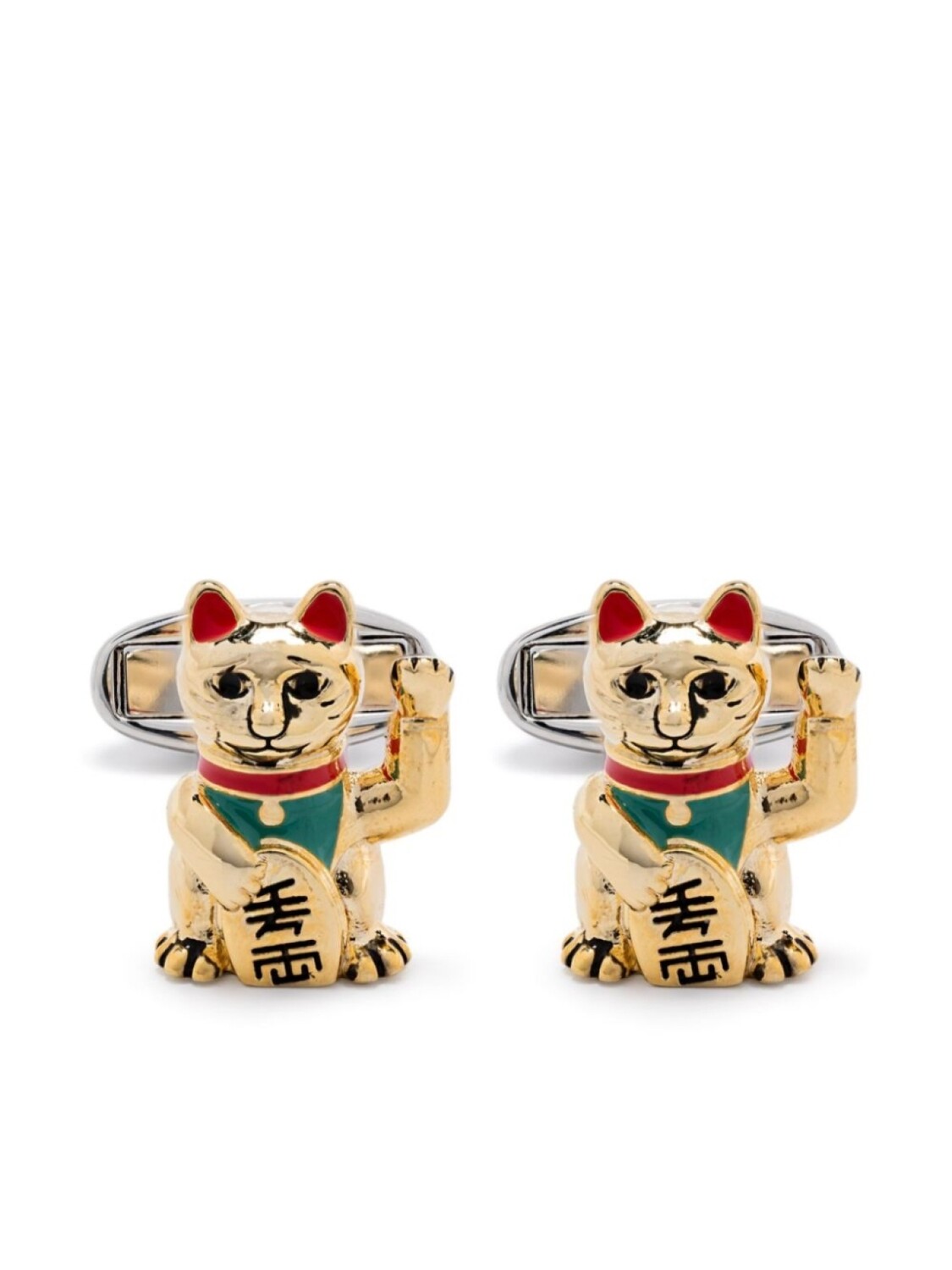 

Paul Smith запонки Lucky Gold Cat, золотой