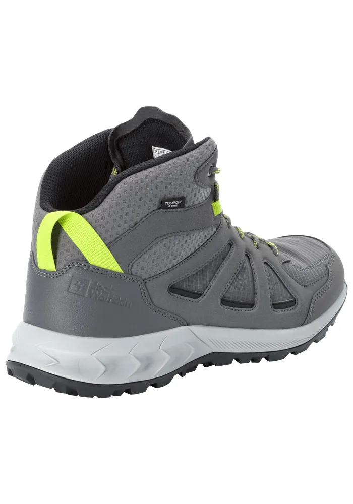 Кроссовки Jack Wolfskin "WOODLAND 2 TEXAPORE MID M", цвет Pebble-Grey — фото 4
