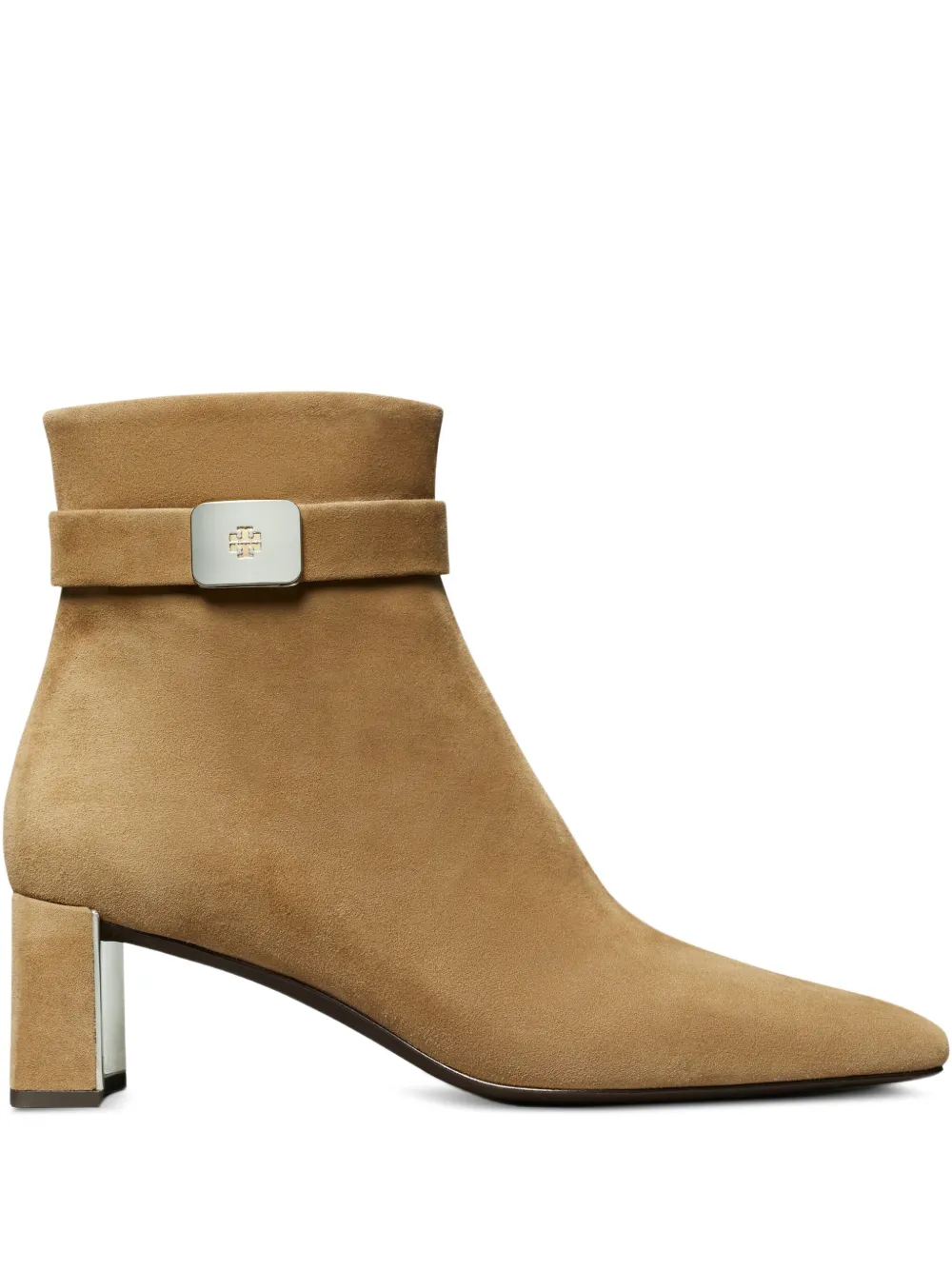 Ботильоны с пряжкой Tory Burch, нейтральный