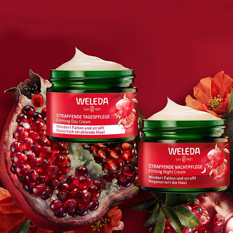 Крем для лица Weleda — Ночной Pomegranate And Macamide, подтягивающий, увлажняющий, освежающий, 40 мл — фото 3