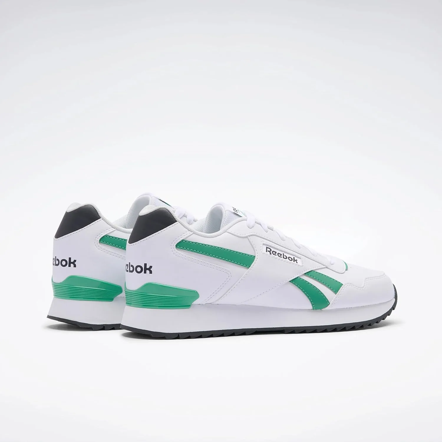 Кроссовки Reebok Unisex Glide Ripple Clip, белый/зеленый — фото 4