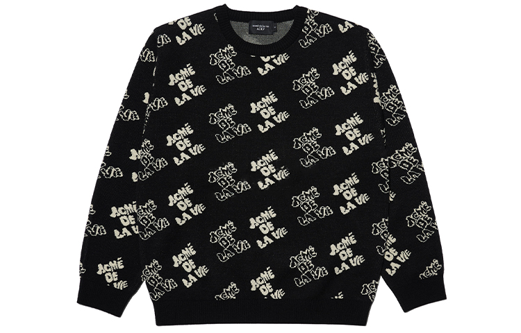 

ADLV FW21 вязаный свитер унисекс Acme De La Vie, черный