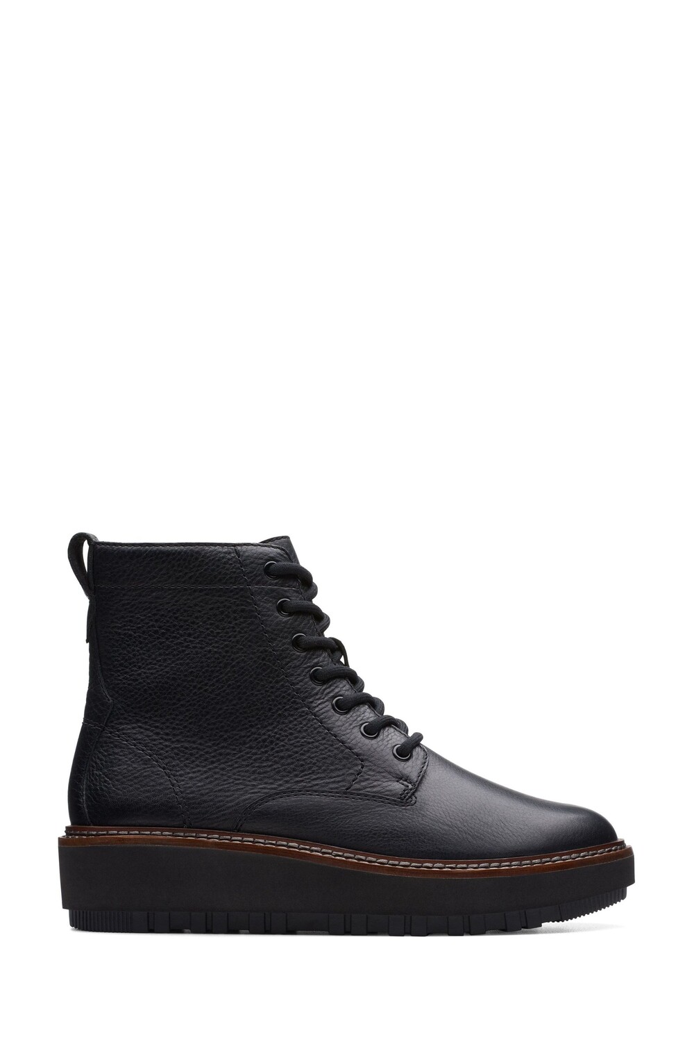 

Кожаные туфли Orianna на шнуровке Clarks, черный