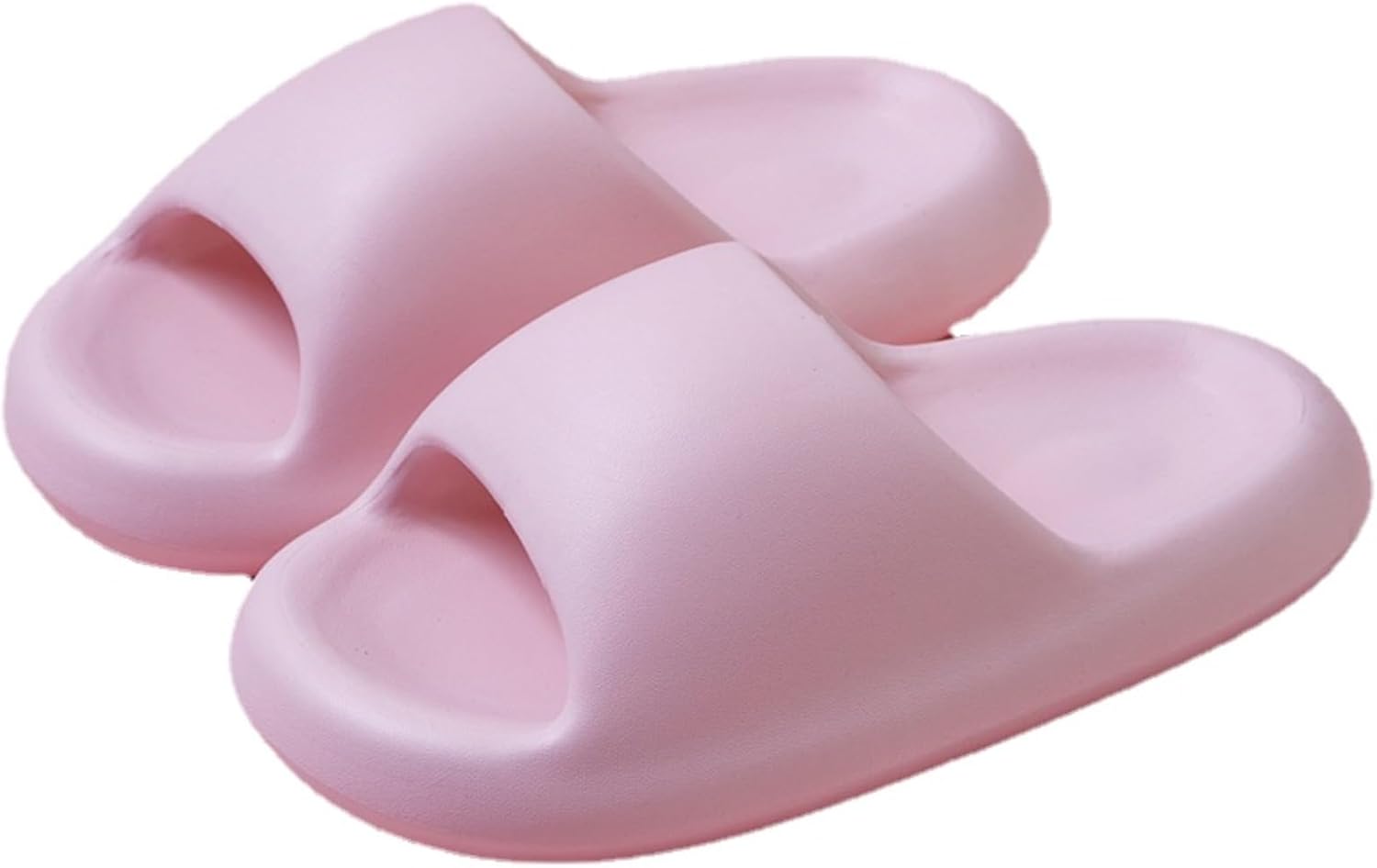 

Тапочки-подушечки для женщин и мужчин, шлепанцы, сандалии для душа, шлепанцы Cloud Slides с толстой подошвой Srdmuph, розовый