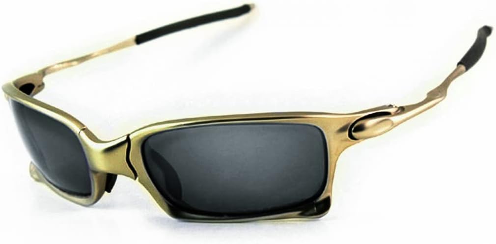 

Спортивные квадратные солнцезащитные очки Top Sports с поляризацией, оправой из сплава и металлическим покрытием, зеркальной линзой Iridium для езды на мотоцикле Jiggy Babe, Silver Black