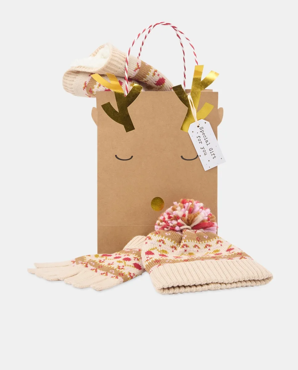 

Набор из 3 предметов: жаккард с вишенками для девочки Kids El Corte Inglés, мультиколор