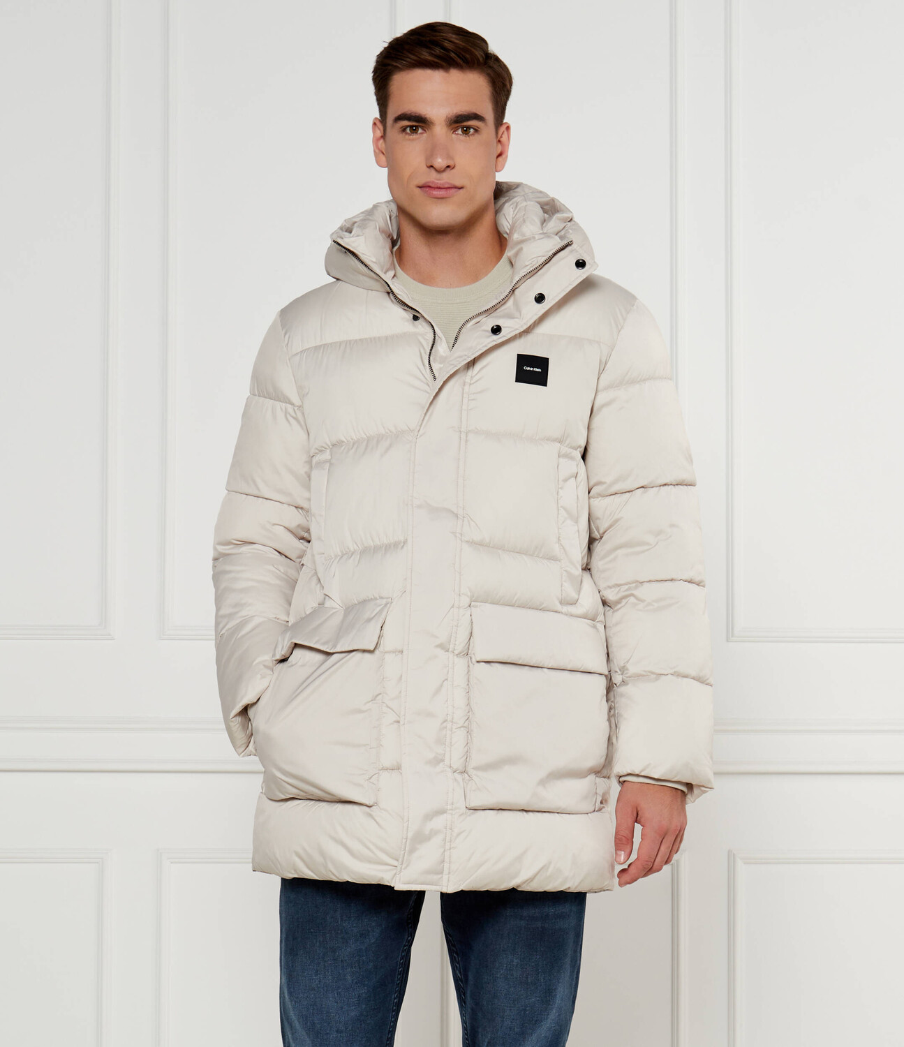 

Куртка Calvin Klein Regular Fit, кремовый