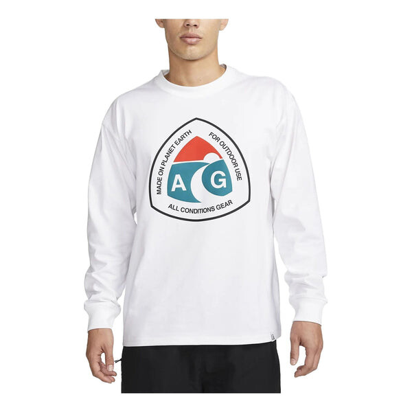 

Футболка Nike ACG Long-Sleeve T-Shirt 'White', белый