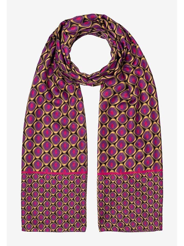 

Шарф More & More, цвет schwarz/gold/lila - (l)180 x (b)70 cm