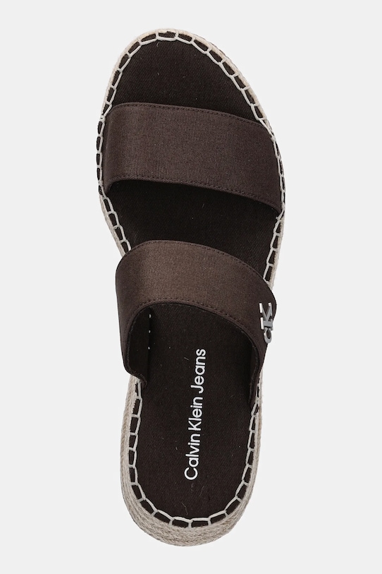 Спортивные шлепанцы SPORTY ROPE MG LTH WEBBING Calvin Klein Jeans, коричневый — фото 4