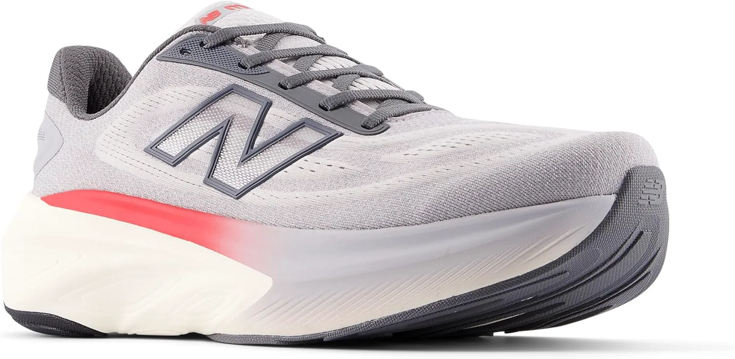 Мужские кроссовки для бега New Balance Fresh Foam X More V6, серый/красный — фото 3