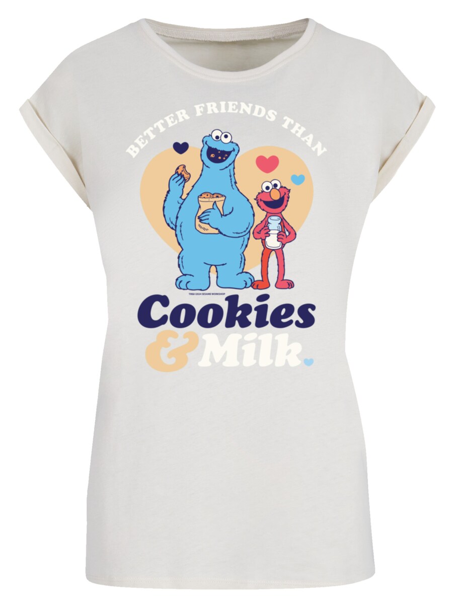 

Рубашка F4NT4STIC Sesame Street Cookies & Milk, песочный
