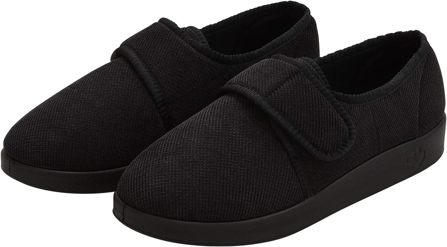 

Мужские удобные широкие тапочки на застежке с адаптивной одеждой и обувью Silvert's для пожилых людей Silvert'S Adaptive Clothing & Footwear, черный