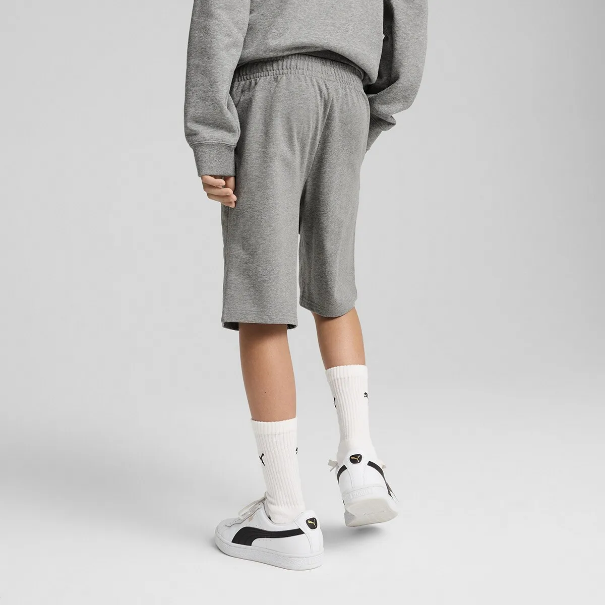 Детская футболка ESS No. 1 Логотип Джерси Шорты B Puma, серый — фото 2