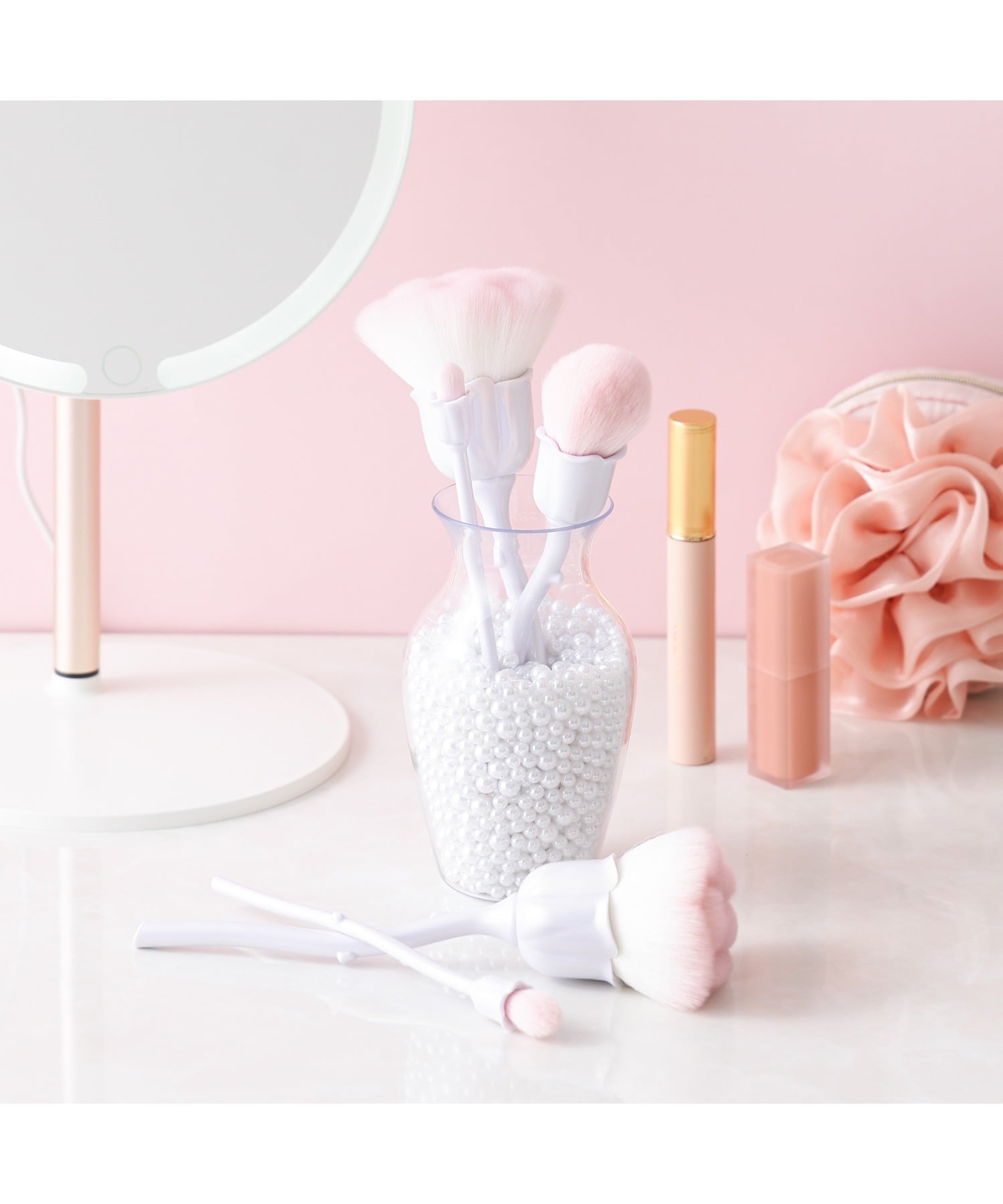 Набор кистей для макияжа Rossa, розовый Francfranc, pink