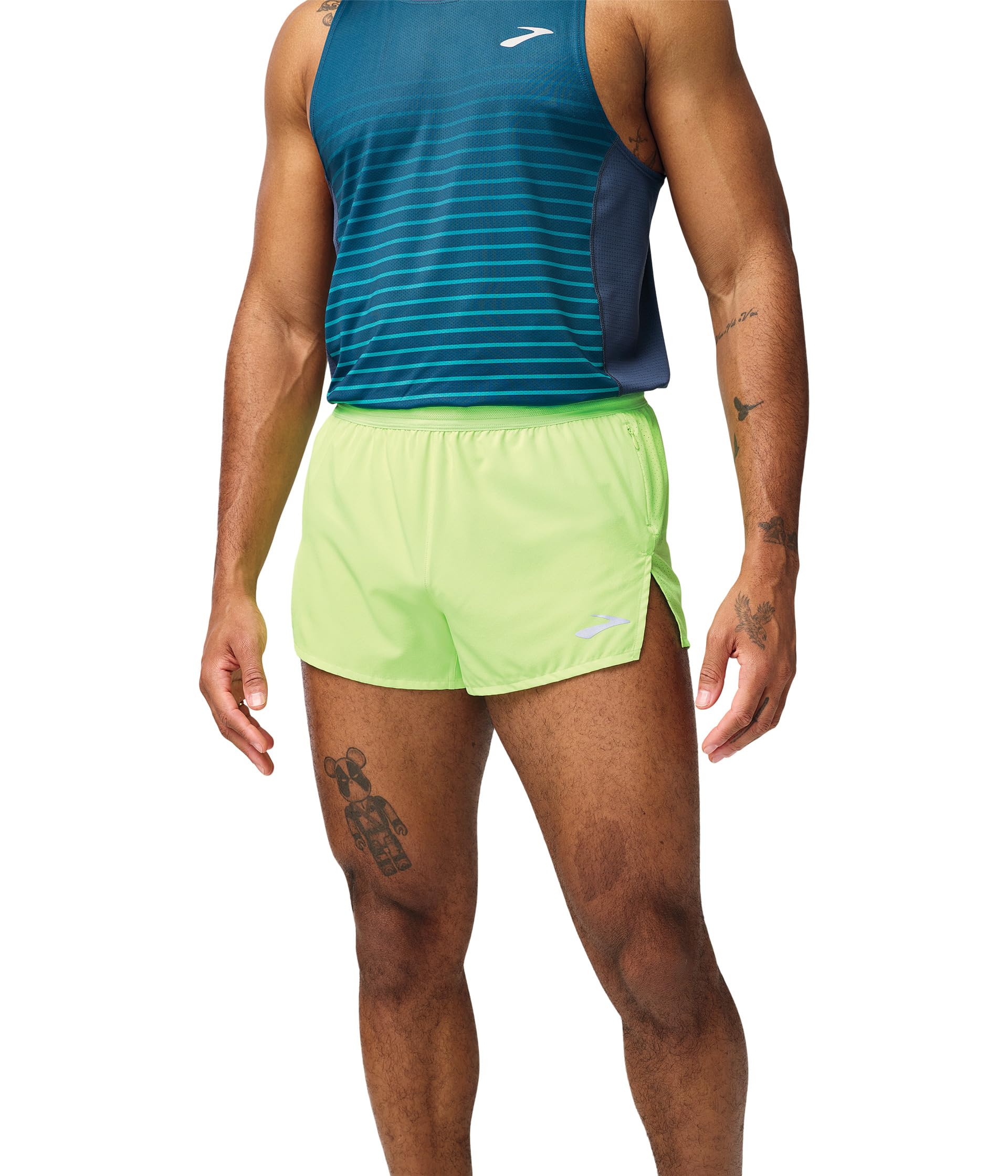 

Шорты Brooks Breakaway 3" Shorts, цвет Neo Limeade