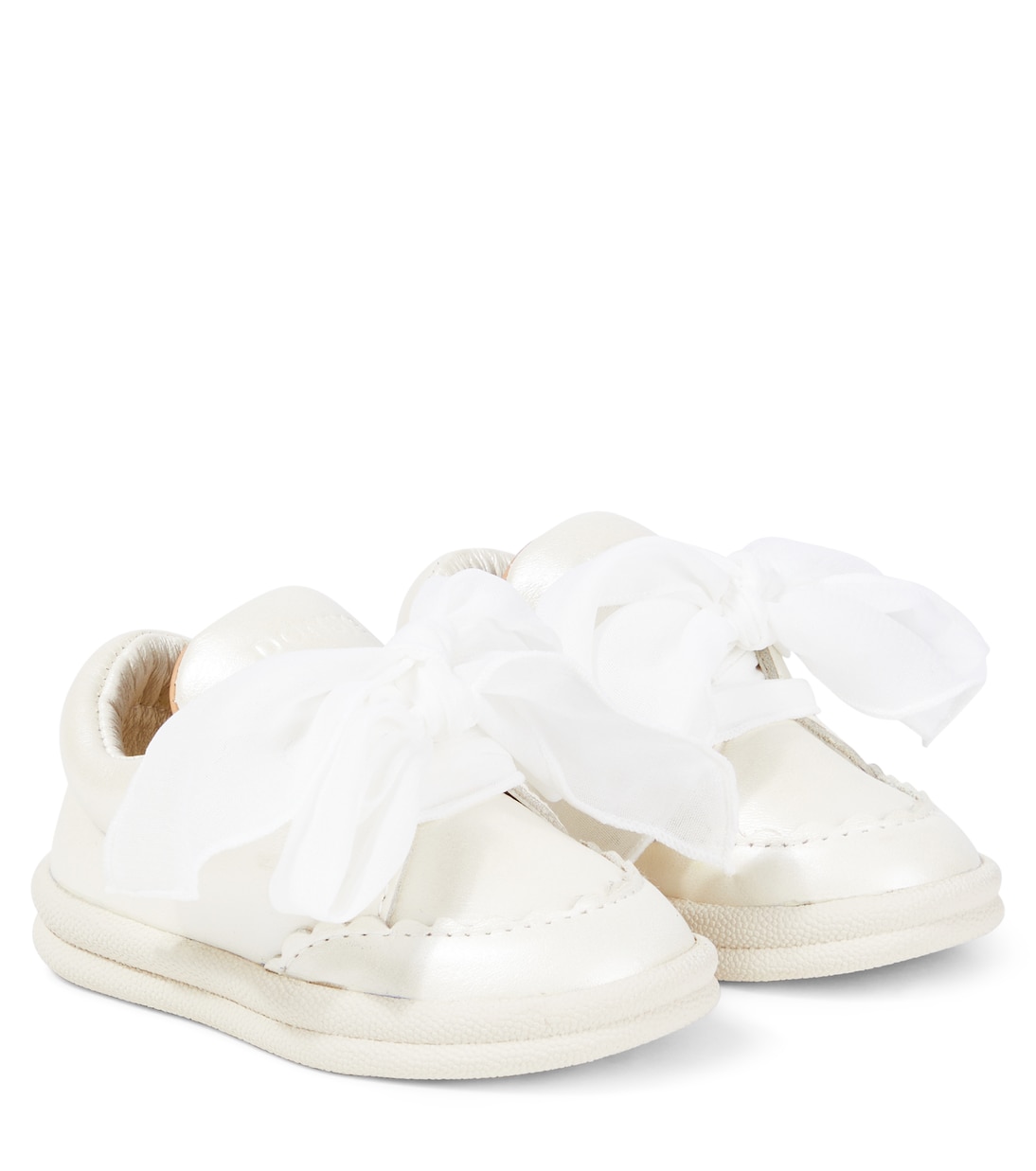 

Кожаные кроссовки Baby Brookli Donsje, Off White Metallic Leather