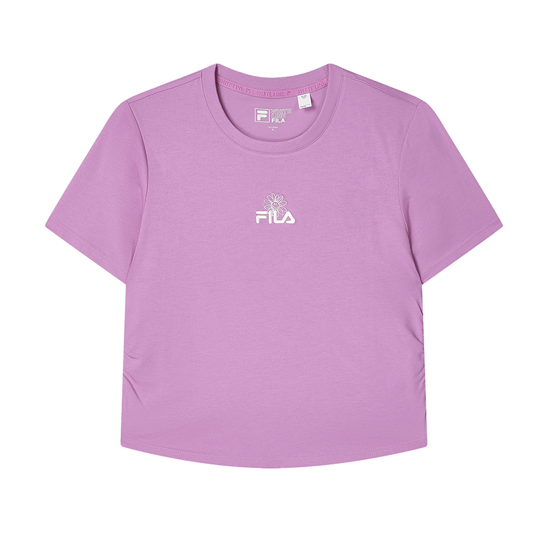 

FILA Футболка женская фиолетово-глиняно-красные