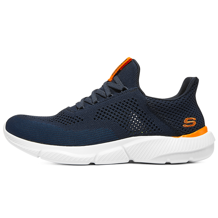

Ингрэм Повседневные синие кроссовки Skechers, сине-оранжевые