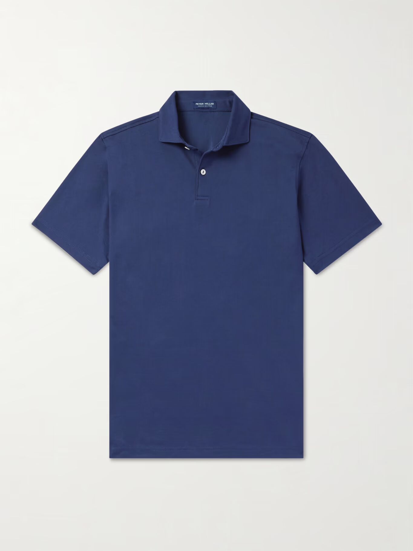 

Рубашка поло Albatross из смеси хлопка и пике PETER MILLAR, темно-синий