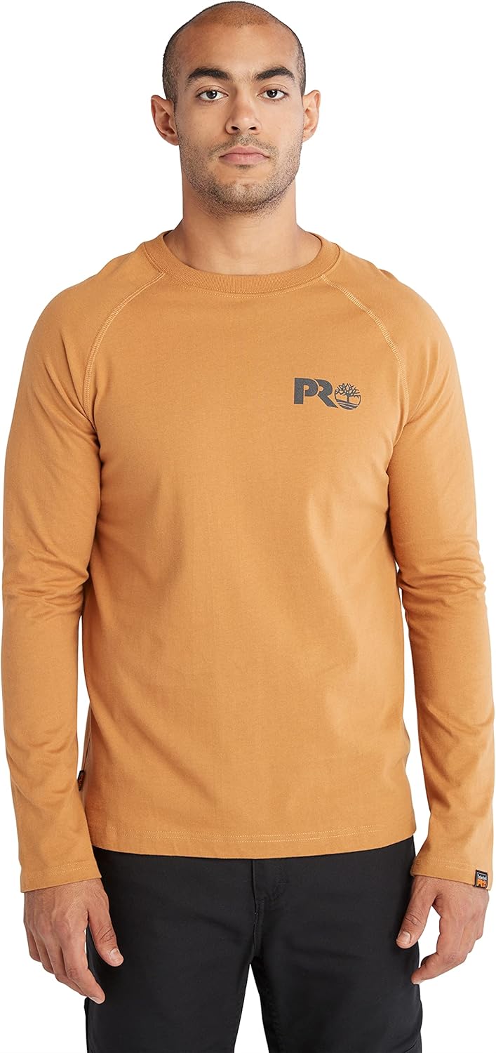 

Футболка Timberland PRO Core Reflective Pro Logo, мужская, с длинным рукавом, Wheat Boot