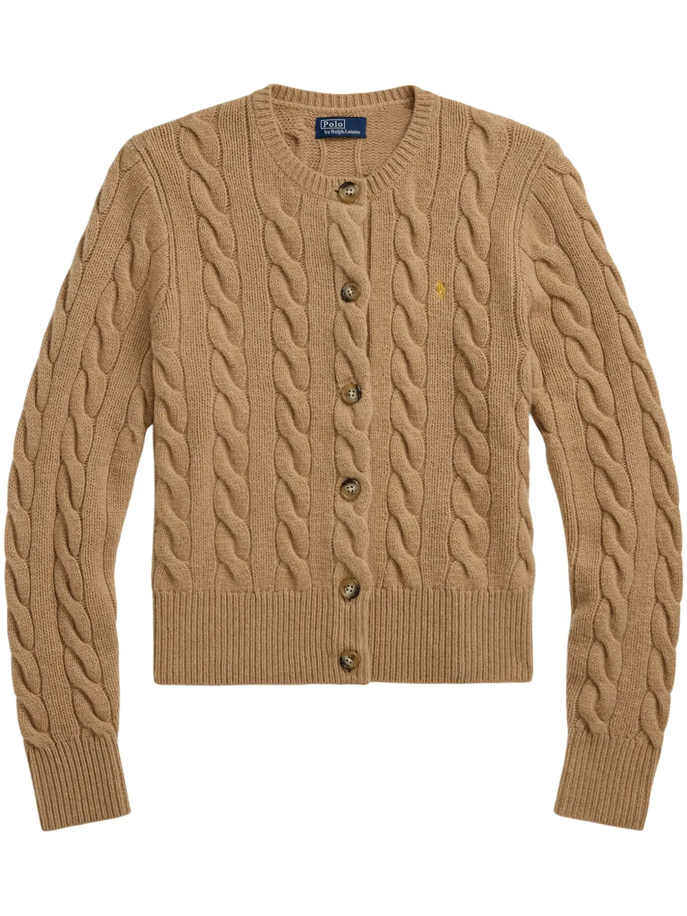

Вязаный кардиган POLO RALPH LAUREN, коричневый