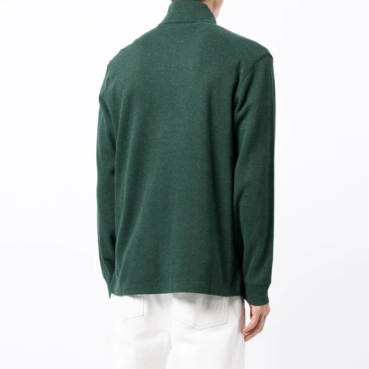 Свитер Polo Ralph Lauren Polo Pony Zipped зеленый — фото 4