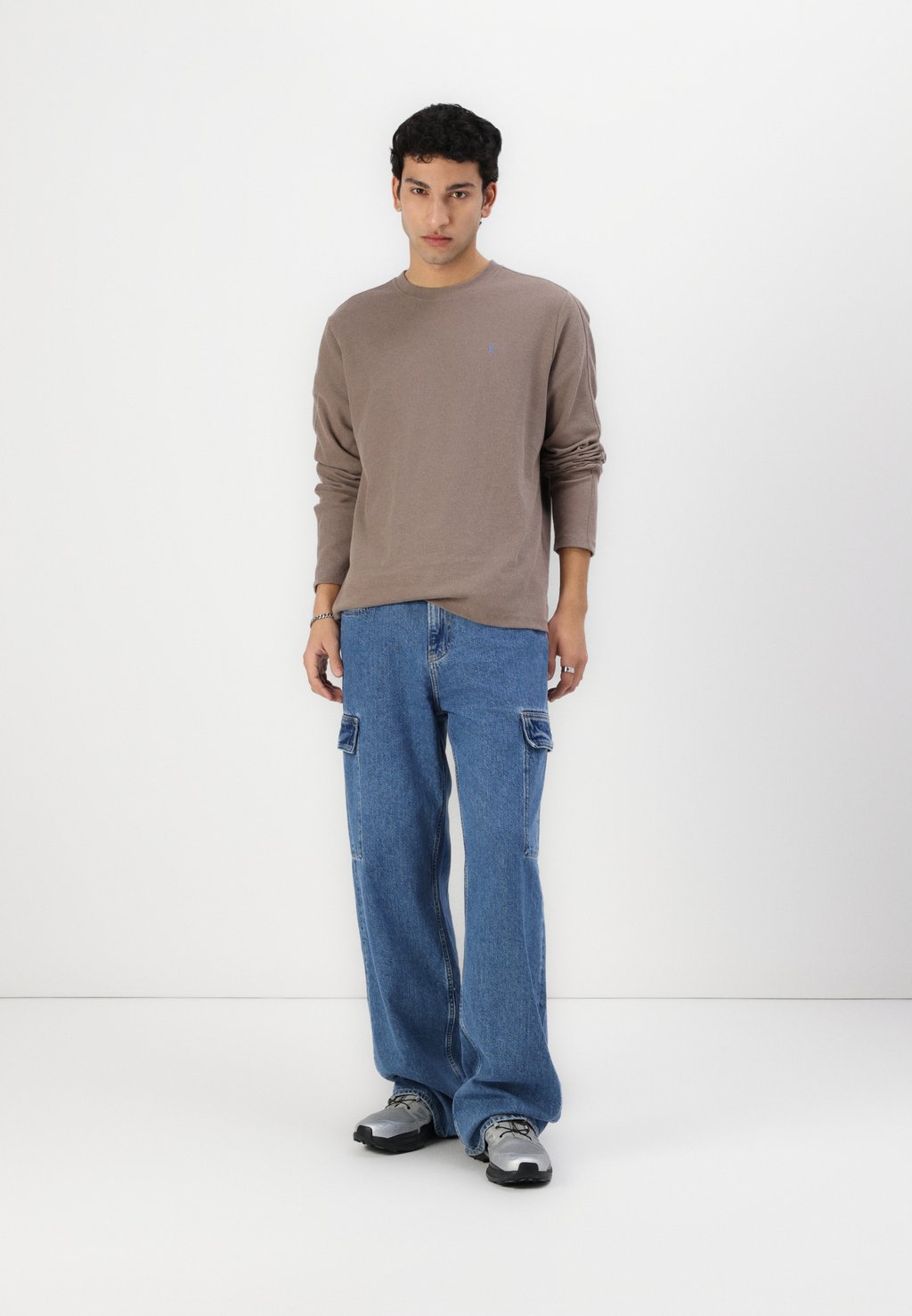 

Футболка с длинным рукавом ROWE CONTRAST AllSaints, светло-коричневый