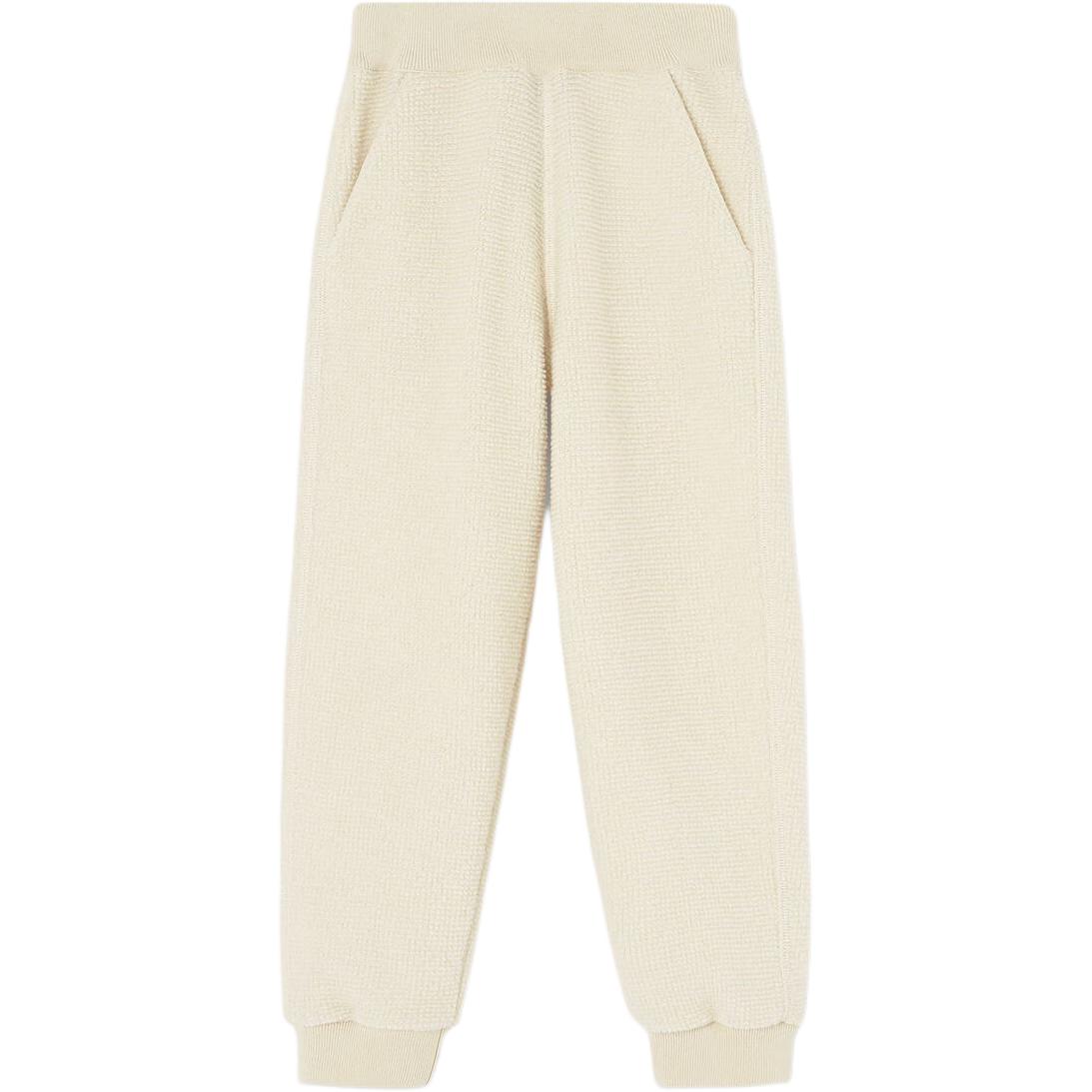 

Детские вязаные спортивные штаны FW25 Loro Piana, butter almond