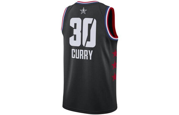 Майка Air Jordan x NBA Golden State Warriors 2019 Jerseys 'Stephen Curry 30', черный — фото 2